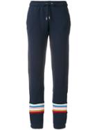 Alexa Chung Diagonal Fleece Sport Trousers - Blue