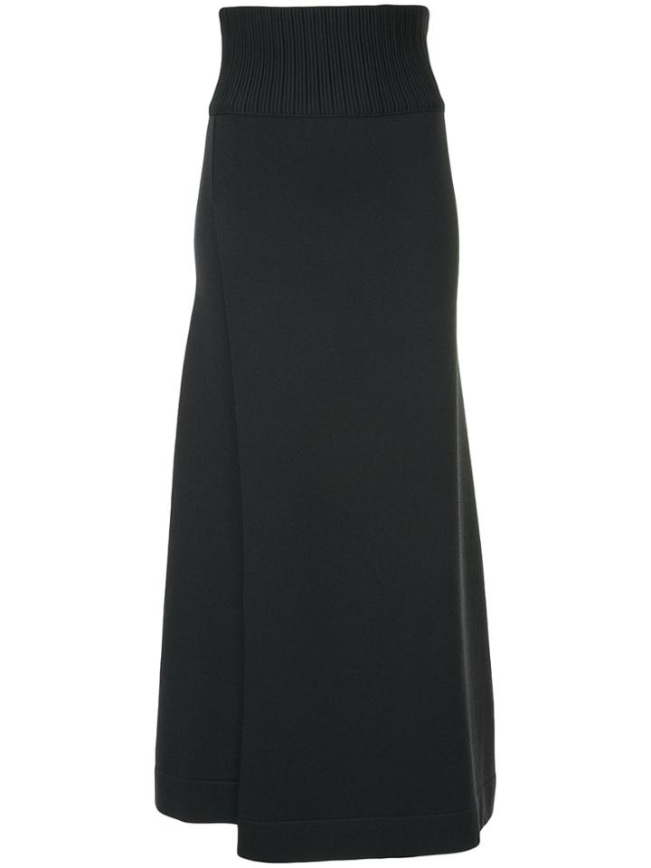 Des Prés Ribbed Waistband Skirt - Blue