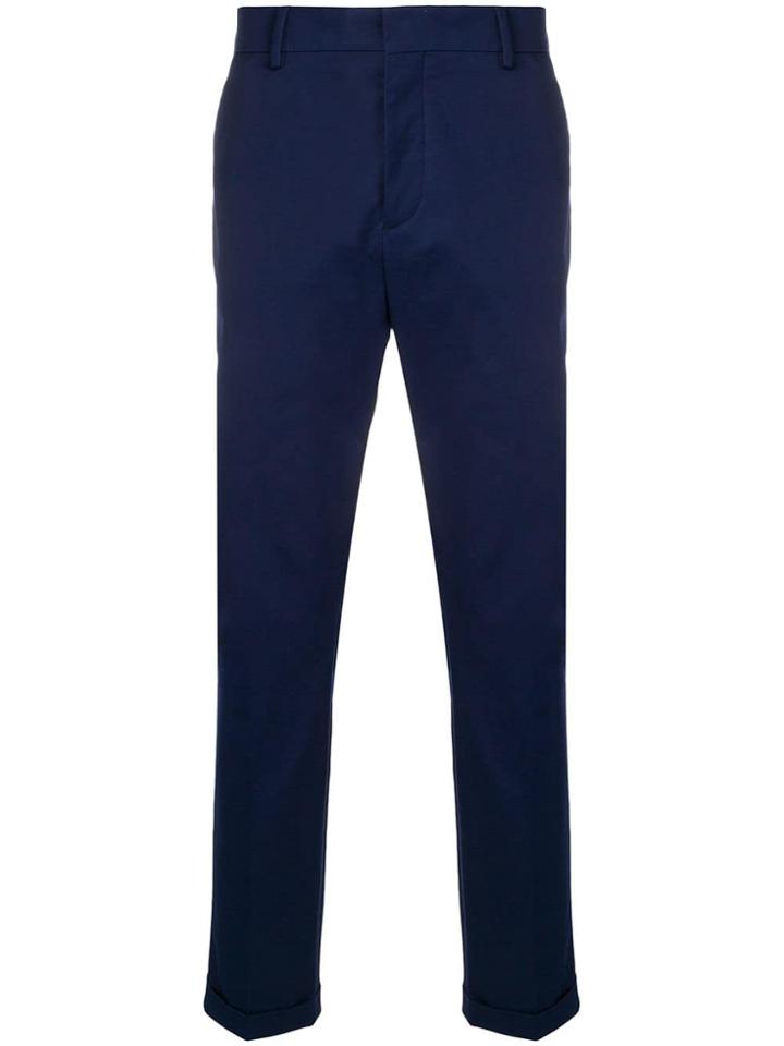 Prada Straight-leg Tailored Trousers - Blue