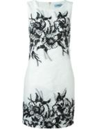 Blumarine Flower Embroidered Mini Dress