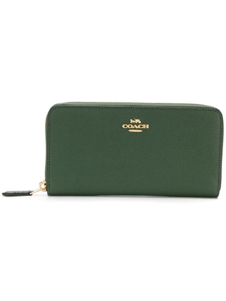 Tory Burch Accordion Zip Wallet - Green