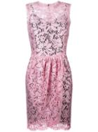 Dolce & Gabbana Tulip Lace Dress, Women's, Size: 40, Viscose/polyamide/spandex/elastane/cotton