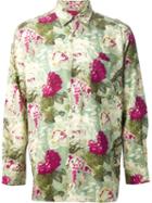 Jean Paul Gaultier Vintage Rose Print Shirt, Men's, Size: 48