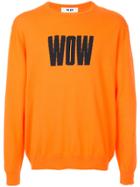Msgm Wow Print T-shirt - Yellow & Orange