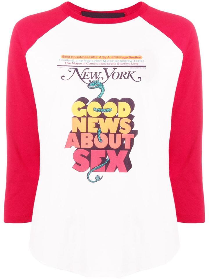 Marc Jacobs New York Magazine Jersey Top - White