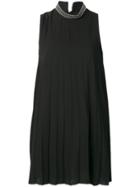 Dondup Short Pleated Dress - Black