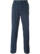 Boss Hugo Boss Yaron D Loose Fit Trousers, Men's, Size: 56, Blue, Linen/flax