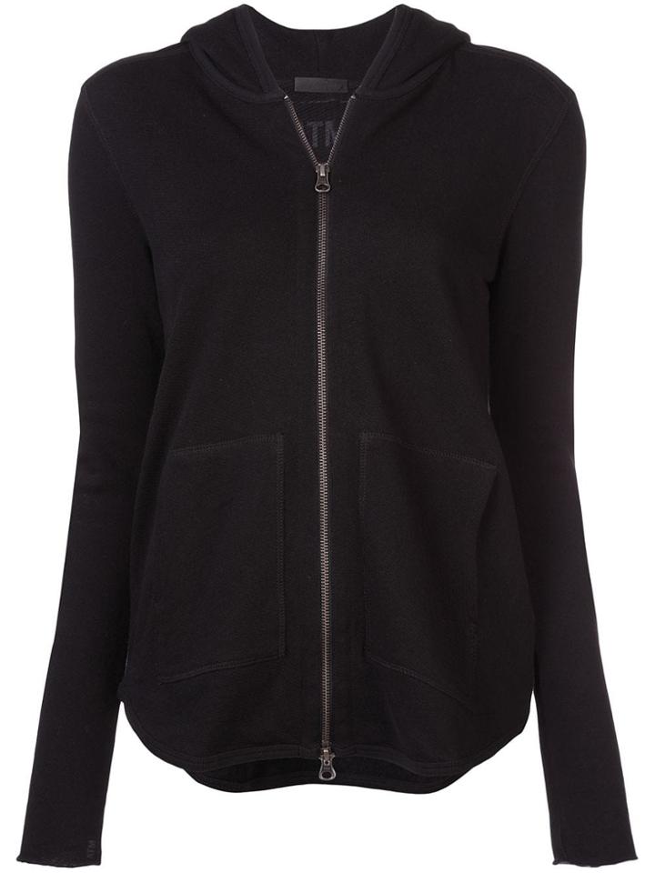 Atm Anthony Thomas Melillo Hooded Zipped Cardigan - Black
