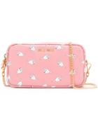 Miu Miu Cat Print Crossbody Bag, Women's, Pink/purple, Calf Leather