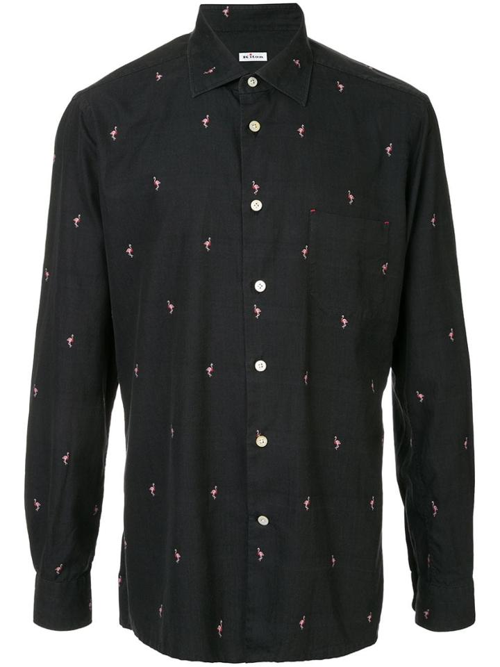 Kiton Flamingo Shirt - Black