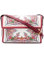 Etro Floral Print Shoulder Bag - Red