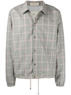 Paura X Kappa Plaid Shirt Jacket - Grey