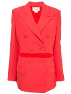 Semsem Double Breasted Blazer - Red
