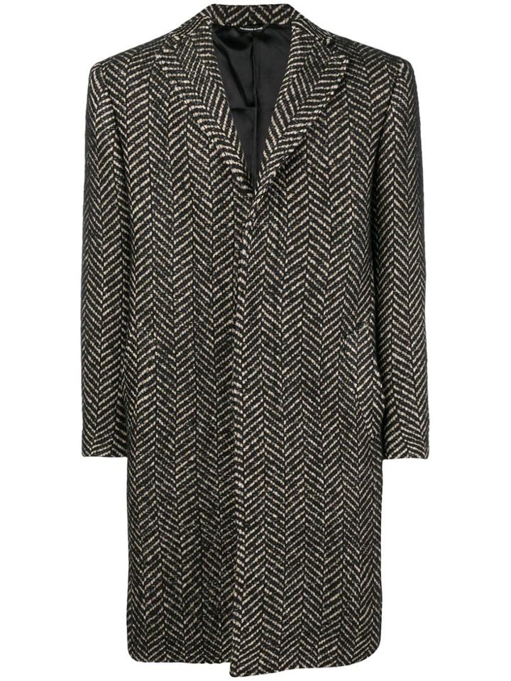 Tonello Tweed Coat - Black