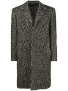 Tonello Tweed Coat - Black