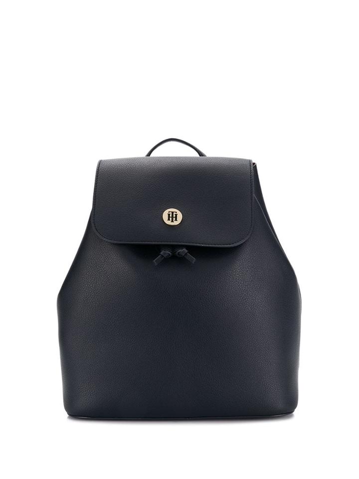 Tommy Hilfiger Monogram Drawstring Backpack - Blue