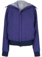 Yohji Yamamoto Vintage Back Print Bomber Jacket - Pink & Purple