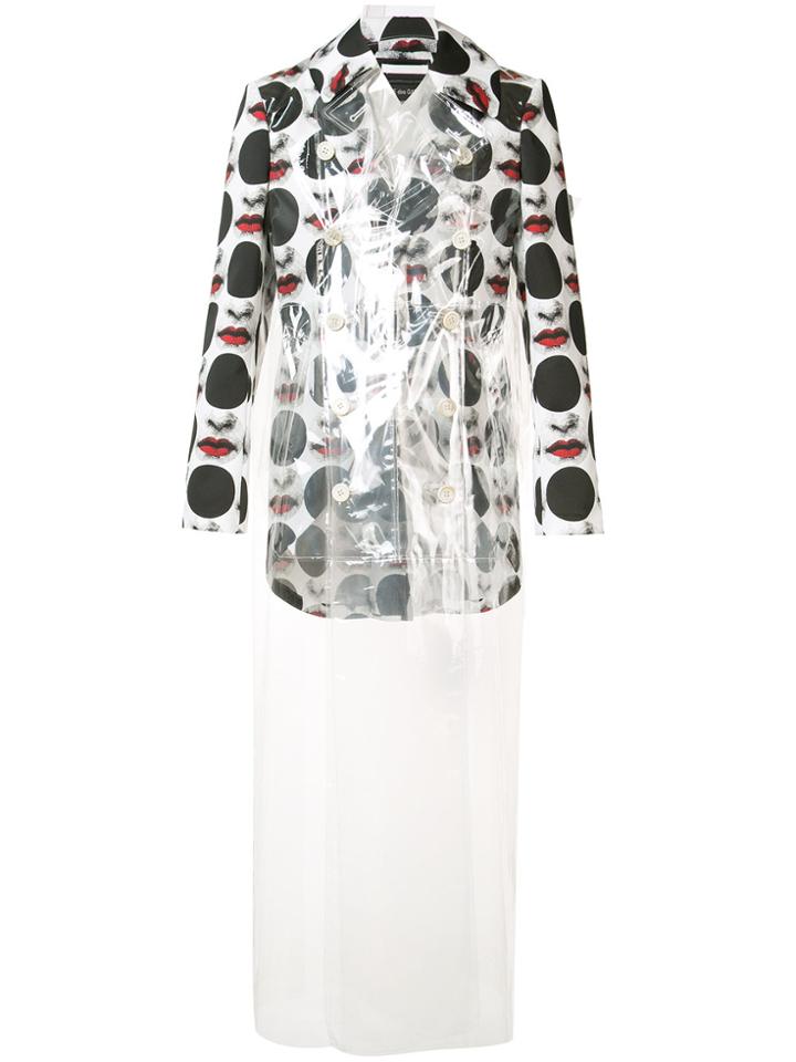 Comme Des Garçons Homme Plus Face Print Jacket - Red