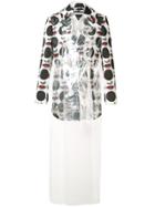 Comme Des Garçons Homme Plus Face Print Jacket - Red