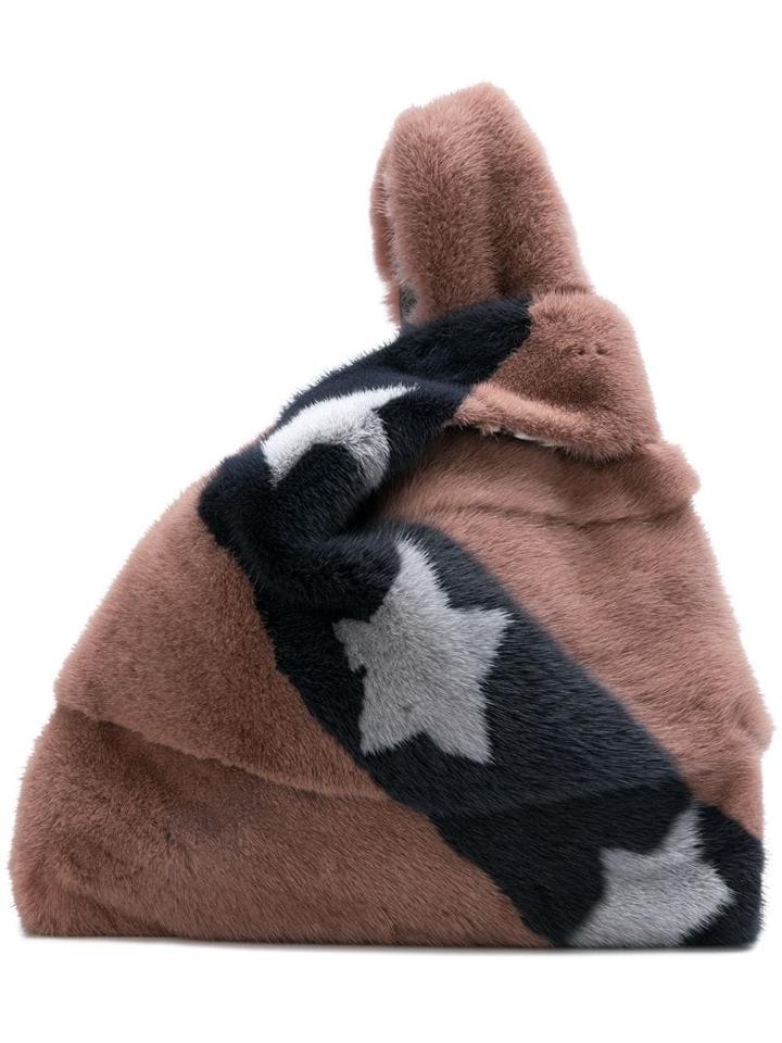 Cara Mila Isadora Fur Bag - Brown