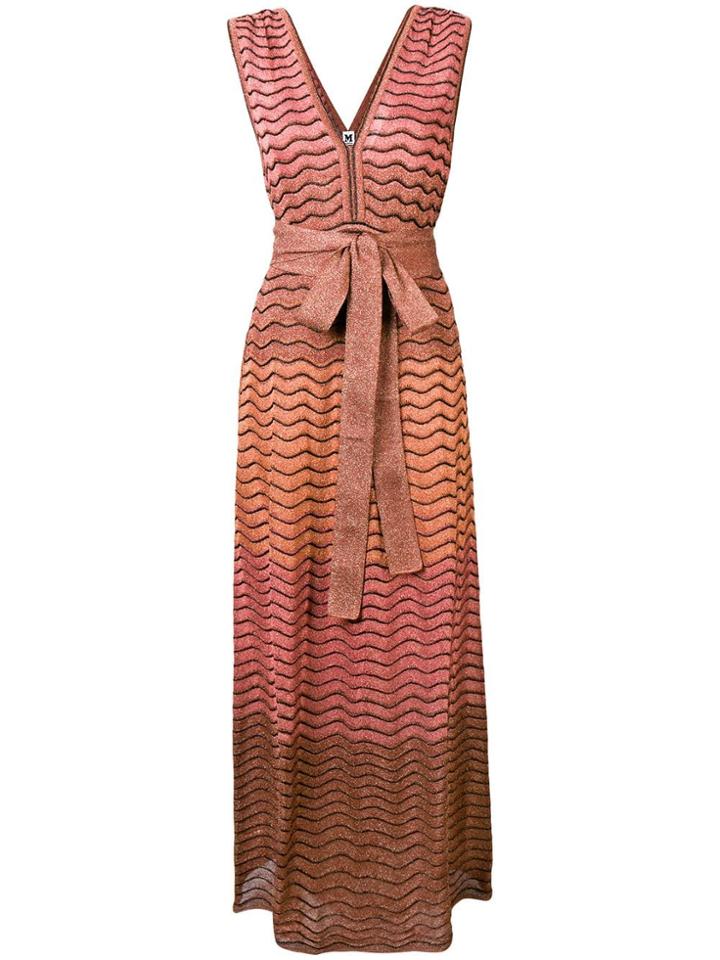M Missoni Metallic Fibre Dress - Pink & Purple