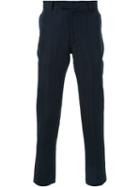 Strateas Carlucci Textured Slim Fit Trousers, Men's, Size: Medium, Black, Silk