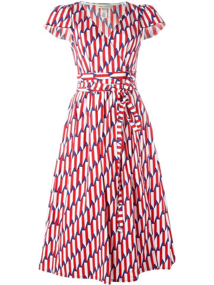 Marc Jacobs 'arrow Print' Short Sleeve Dress