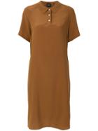 Aspesi Oversized Polo Dress - Brown