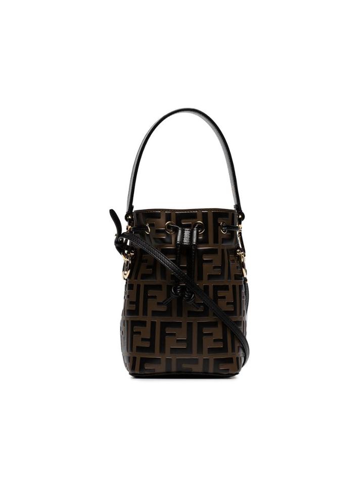 Fendi Mon Tresor Zucca Shoulder Bag - Brown