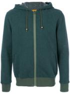 Mr & Mrs Italy Patched Zipped Hoodie - Green