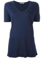 T By Alexander Wang Classic Shortsleeve T-shirt, Women's, Size: Xs, Blue, Rayon