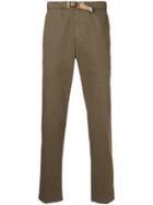 White Sand Slim-fit Trousers - Green