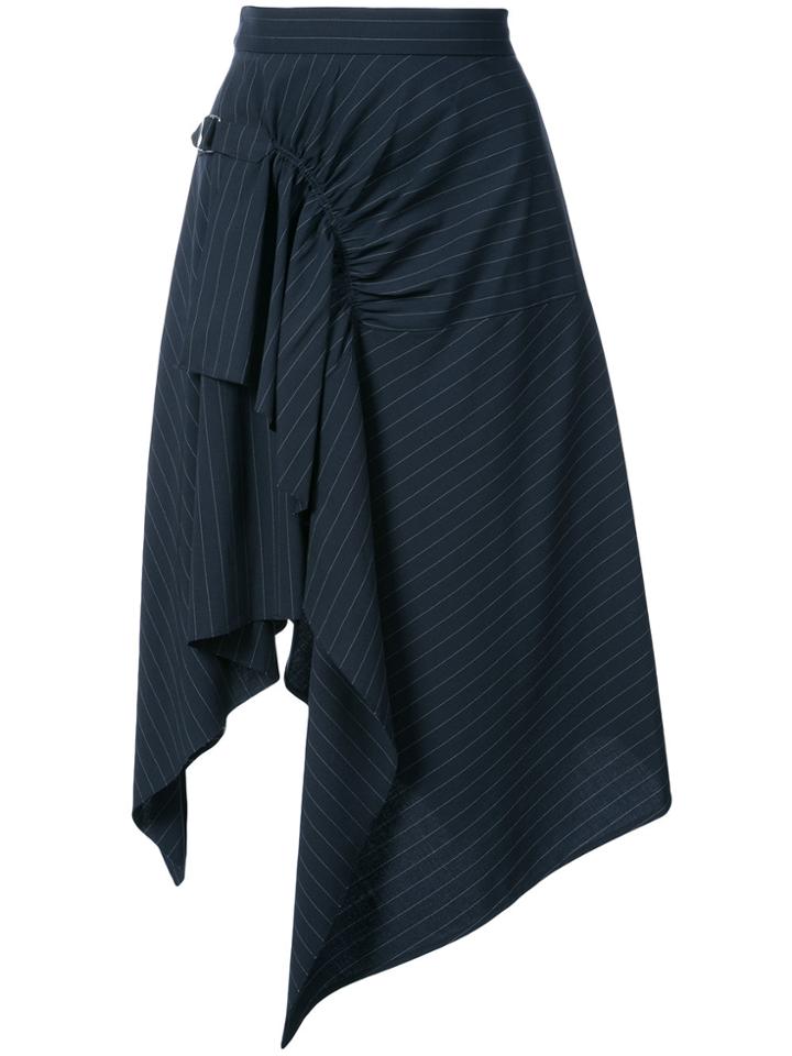 3.1 Phillip Lim Pinstriped Handkerchief Skirt - Blue