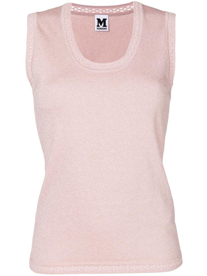 Missoni Sparkly Tank Top - Pink & Purple
