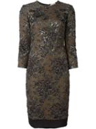 No21 Brocade Fitted Dress
