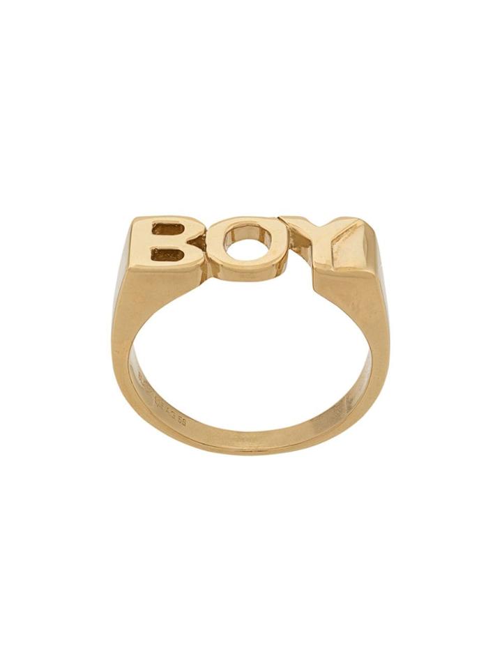 Maria Black Boy Ring - Gold