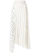 3.1 Phillip Lim Asymmetric Striped Skirt - Nude & Neutrals