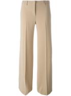 Alberto Biani Wide Leg Trousers, Women's, Size: 40, Nude/neutrals, Triacetate/polyester/acetate/viscose