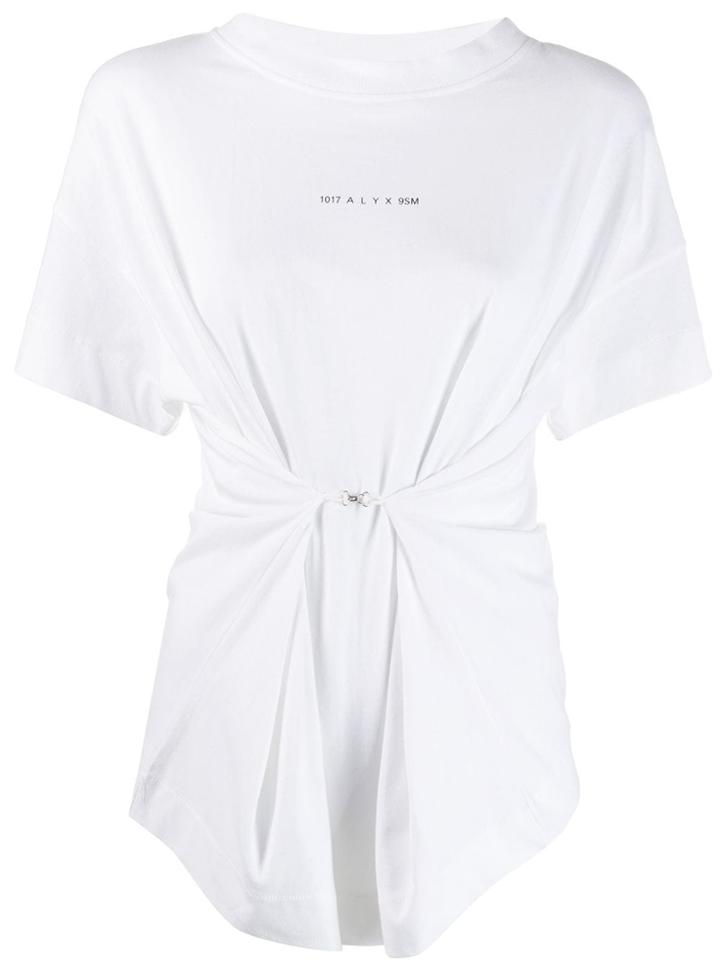 1017 Alyx 9sm Short Sleeve Cinched T-shirt - White