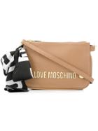 Love Moschino Scarf Bow Shoulder Bag - Neutrals