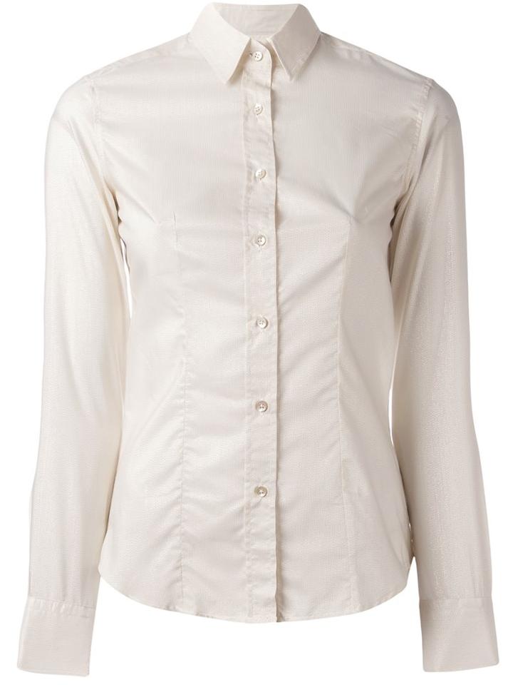 Xacus Fitted Shirt, Women's, Size: 40, Nude/neutrals, Cotton/polyester/viscose