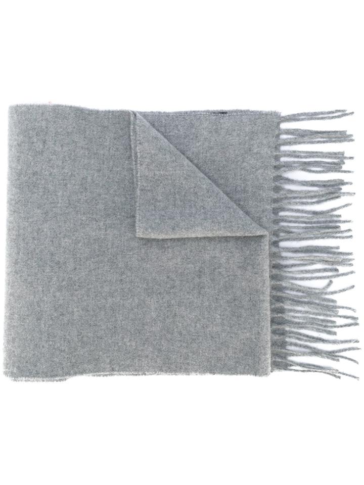 Dsquared2 Cross-stitch Moose Motif Scarf - Grey