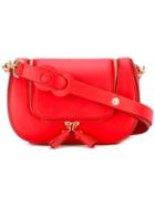 Anya Hindmarch - Circulus Vere Satchel - Women - Calf Leather - One Size, Red, Calf Leather