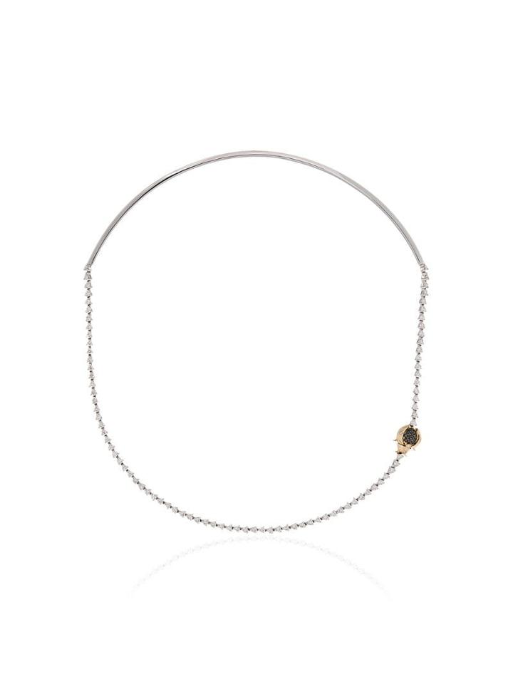 Yvonne Léon 18kt White Gold Diamond Necklace