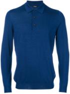Kiton - Knitted Polo Shirt - Men - Silk/cashmere - Xl, Blue, Silk/cashmere