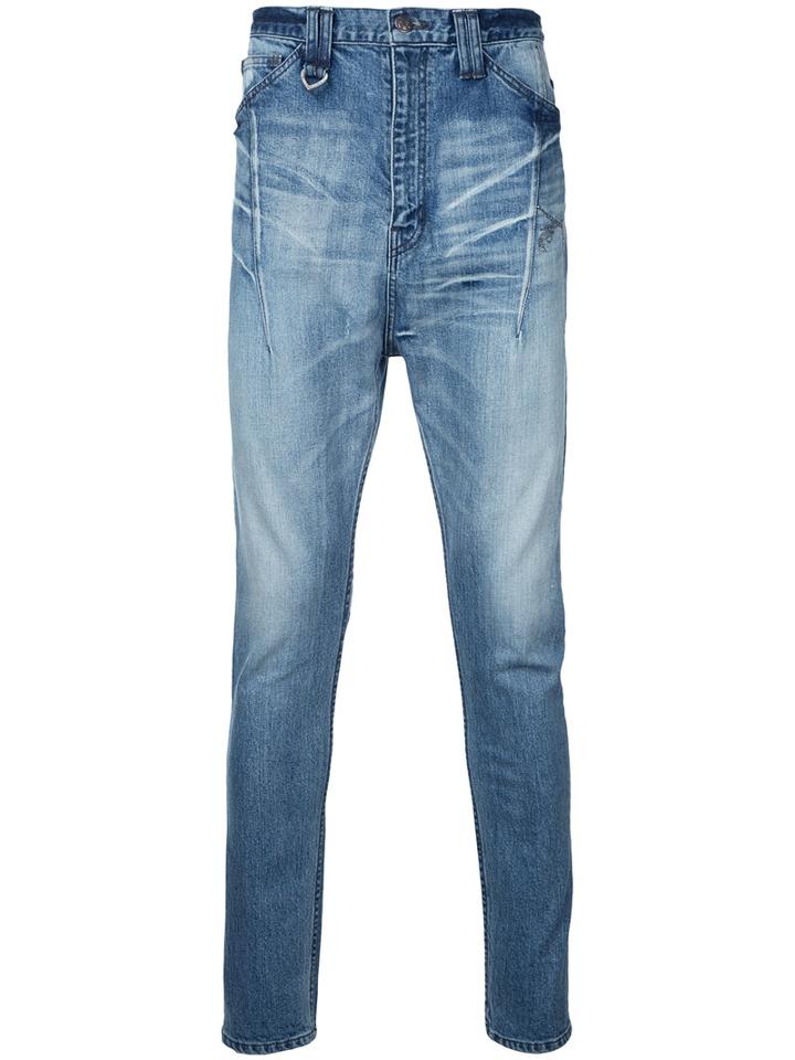 Roar - Cropped Slim Jeans - Men - Cotton/polyurethane - Ii, Blue, Cotton/polyurethane