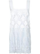 Alexis - Lace Shift Dress - Women - Cotton/polyester - M, Blue, Cotton/polyester
