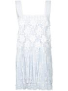 Alexis - Lace Shift Dress - Women - Cotton/polyester - M, Blue, Cotton/polyester