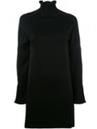 Iro Ruffle Detail Dress, Women's, Size: 36, Black, Polyester/acetate