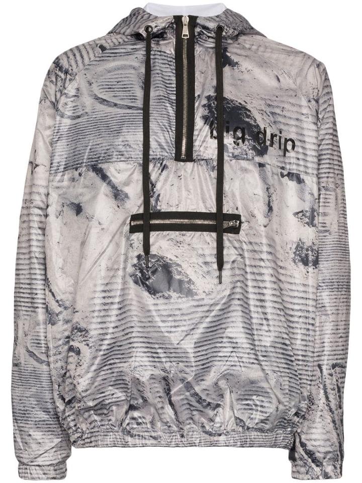 Duo Graphic Print Sport Jacket - Grey